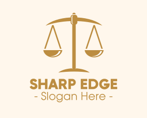 Attorney Lawyer Justice Scales logo design