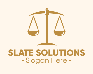 Attorney Lawyer Justice Scales logo design