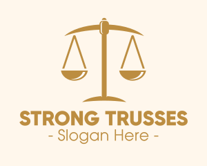 Attorney Lawyer Justice Scales logo design