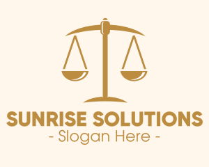 Attorney Lawyer Justice Scales logo design