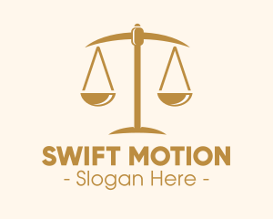 Attorney Lawyer Justice Scales logo design