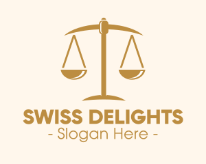 Attorney Lawyer Justice Scales logo design