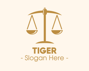 Attorney Lawyer Justice Scales logo design