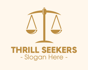 Attorney Lawyer Justice Scales logo design