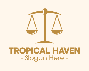 Attorney Lawyer Justice Scales logo design