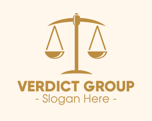 Jury - Attorney Lawyer Justice Scales logo design