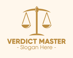 Judge - Attorney Lawyer Justice Scales logo design