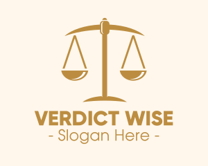 Judge - Attorney Lawyer Justice Scales logo design