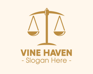 Attorney Lawyer Justice Scales logo design