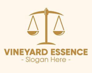 Attorney Lawyer Justice Scales logo design