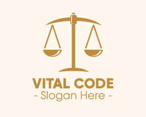 Constitution - Attorney Lawyer Justice Scales logo design