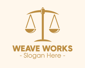 Attorney Lawyer Justice Scales logo design