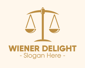 Attorney Lawyer Justice Scales logo design