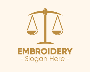 Attorney Lawyer Justice Scales logo design