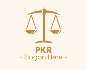 Attorney Lawyer Justice Scales logo design