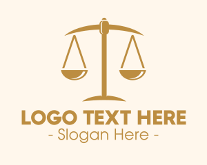 Dig - Attorney Lawyer Justice Scales logo design