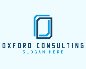 Digital Consulting Frame Letter O logo design