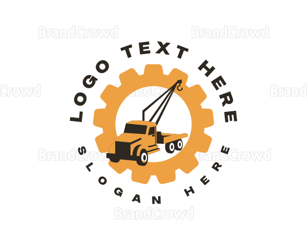 Tow Truck Crane Logo