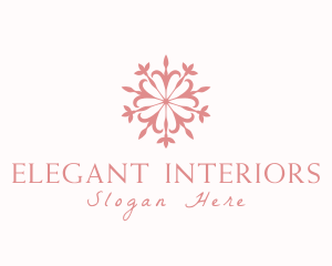 Elegant Floral Mandala logo design