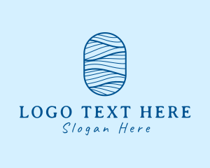 Fluid - Professional Oval Waves logo design