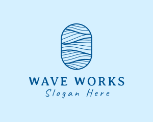 Professional Oval Waves logo design