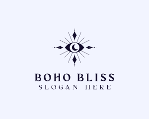 Celestial Boho Eye logo design