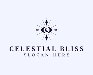 Celestial Boho Eye logo design