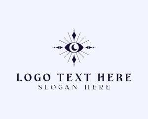 Holistic - Celestial Boho Eye logo design