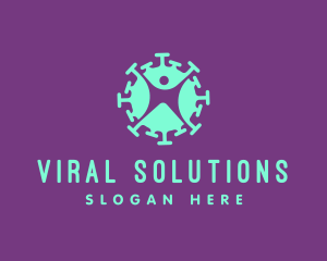Virus - Virus Infected Person logo design