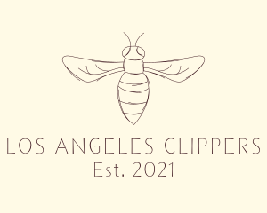Beekeeper - Hornet Insect Sketch logo design
