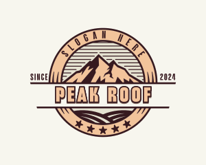 Peak Summit Mountain logo design