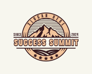 Peak Summit Mountain logo design