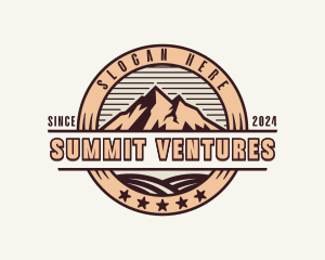 Peak Summit Mountain logo design