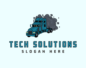 Smoke Freight Truck Logo