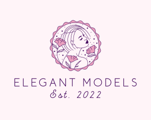 Modeling - Beauty Floral Model logo design