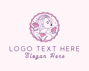 Beauty Floral Model Logo