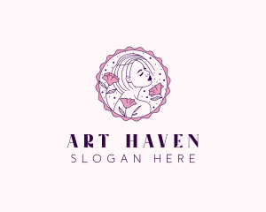 Beauty Floral Model logo design