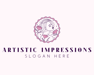 Beauty Floral Model logo design