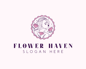 Beauty Floral Model logo design