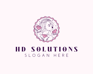 Beauty Floral Model logo design