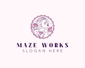 Beauty Floral Model logo design