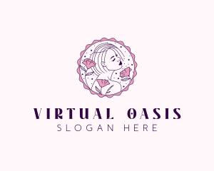 Beauty Floral Model logo design