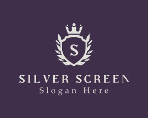 Silver Crown Shield logo design