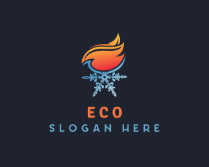 Fire & Snowflake Energy Logo
