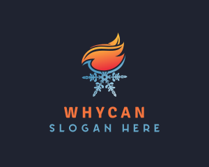 Fire & Snowflake Energy Logo