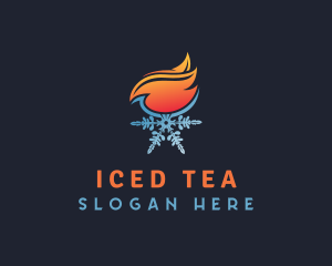 Fire & Snowflake Energy logo design