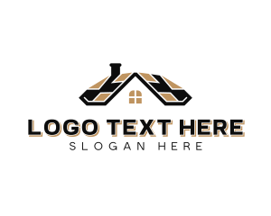 Roof - Residential Property Roofing logo design