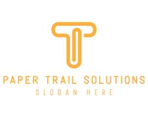 Documentation - Orange T Clip logo design