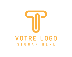 Office - Orange T Clip logo design