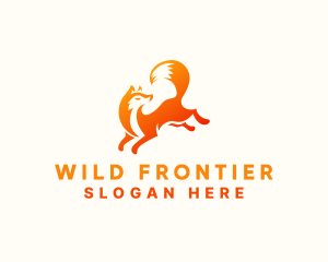 Wild Fox Animal logo design